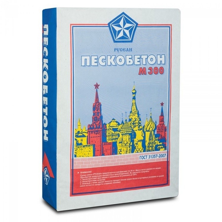 Пескобетон Русеан М-300 40 кг