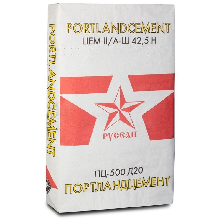 Цемент Русеан ПЦ-500 Д20 40 кг